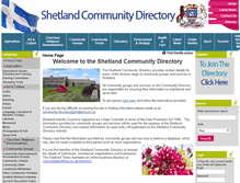 Tablet Screenshot of communitydirectory.shetland.gov.uk