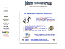 Tablet Screenshot of beltechservices.shetland.co.uk
