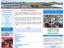 Tablet Screenshot of links.shetland.co.uk